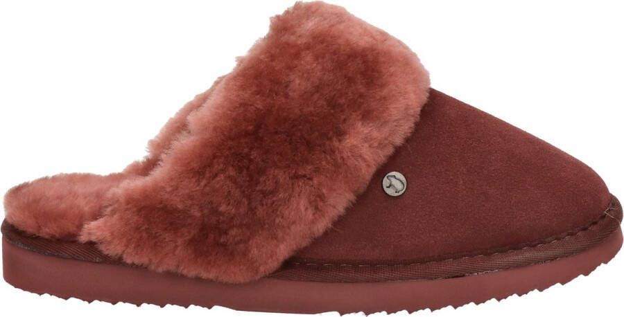 Warmbat Flurry pantoffels rood