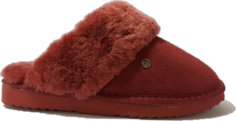 Warmbat Pantoffels Flurry FLS321073 Rood Bruin