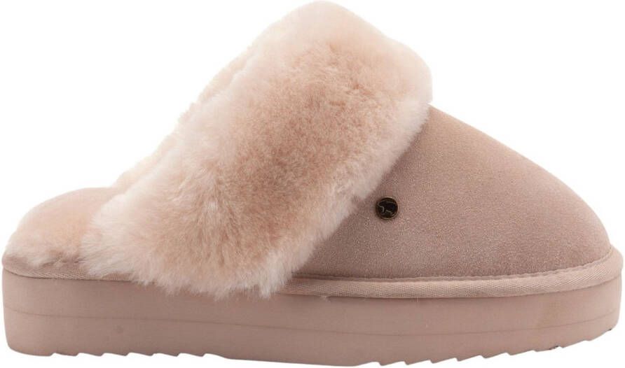 Warmbat Flurry Plateau Pantoffels beige Suede Dames