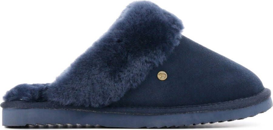 Warmbat Flurry Women Suede Dames Sloffen Donkerblauw