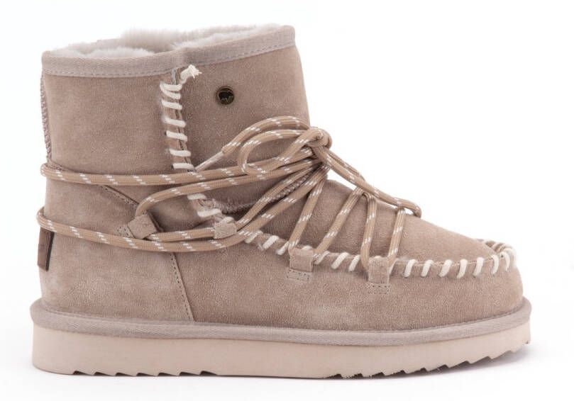 Warmbat Kalbarri Suede lace boot Dames Laarzen Taupe