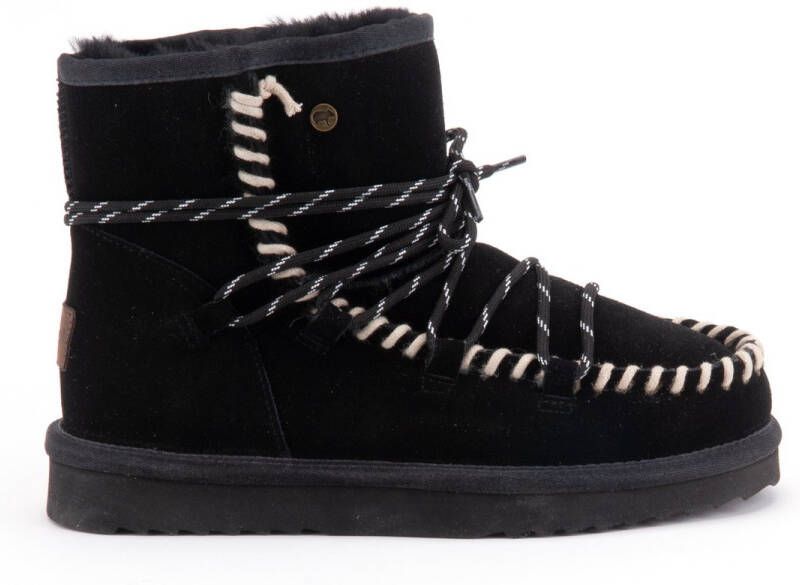 Warmbat Kalbarri Suede lace boot Dames Laarzen Zwart