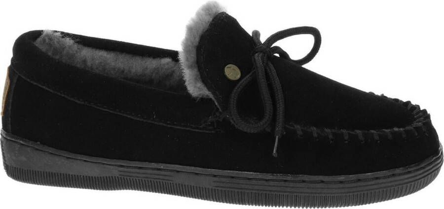 Warmbat Australia Koala suède pantoffels zwart