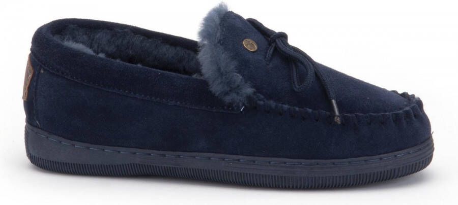Warmbat Koala Women Suede Dames Sloffen Donkerblauw