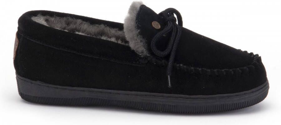 Warmbat Australia Koala suède pantoffels zwart