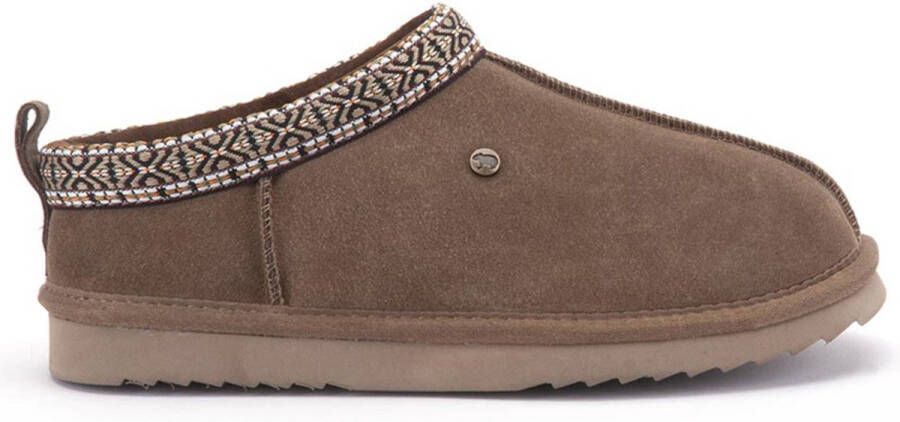 Warmbat Kynuna Suede Tape Dames Sloffen Mud
