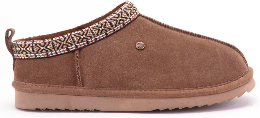 Warmbat Kynuna Suede Tape Dames Sloffen Mud