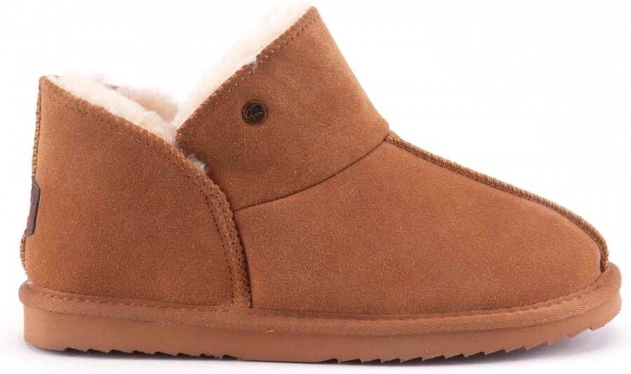 Warmbat Australia Willow suède pantoffels cognac kids Bruin Jongens Meisjes Suede 35