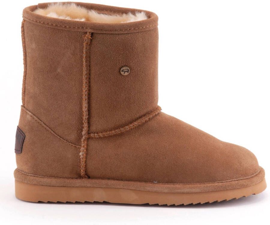 WARMBAT Vachtlaarzen Dames Kangaroo Maat: 37 Materiaal: Suède Kleur: Cognac - Foto 8