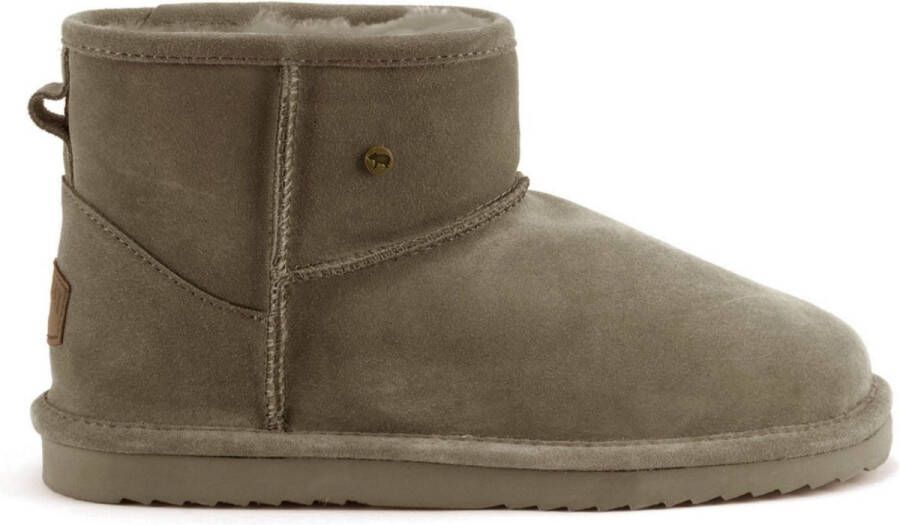 Warmbat Wallaby Women Suede Boot Dames Laarzen Mosgroen