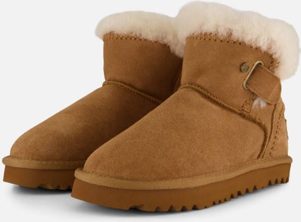Warmbat Langlo Winterboots cognac Suede Dames