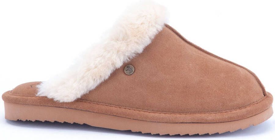 WARMBAT Pantoffels Dames Lismore Maat: 39 Materiaal: Suède Kleur: Camel - Foto 3