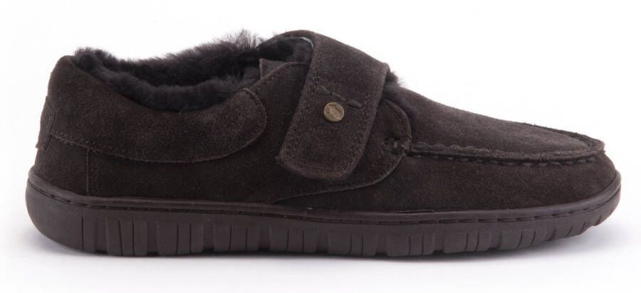 Warmbat Melton Suede Heren Pantoffels Choco