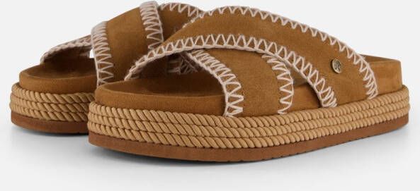 Warmbat Nullagine Slippers cognac Suede Dames