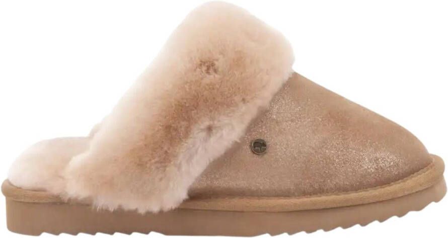 Warmbat Pantoffel Collie CLL 3215 21 Cognac Gold Metallic