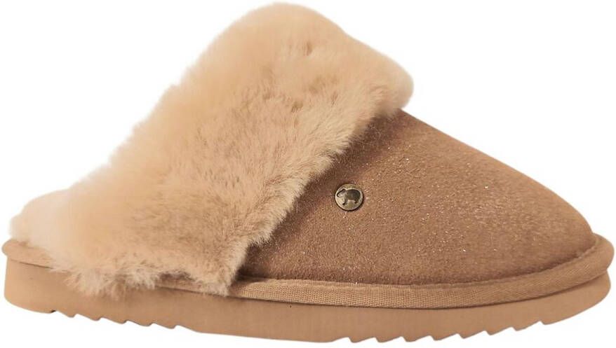 Warmbat Pantoffel Collie CLL 3215 21 Cognac Gold Metallic