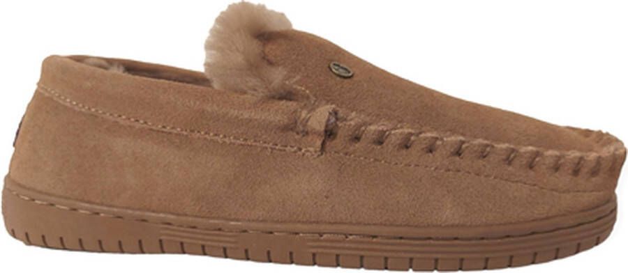 Warmbat Grizzly Men Suede Heren Sloffen Taupe Bruin