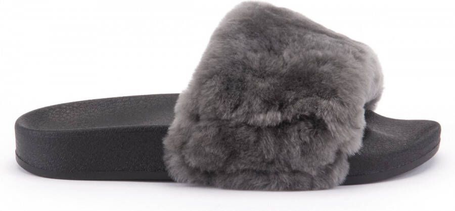 Warmbat Pantoffels Barlee BLE347085 Zwart Donker Grijs