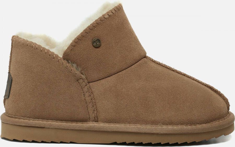 Warmbat Willow Women Suede Dames Sloffen Cogna Bruin