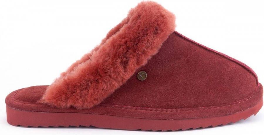 Warmbat Pantoffels Lismore Women Suede Rood