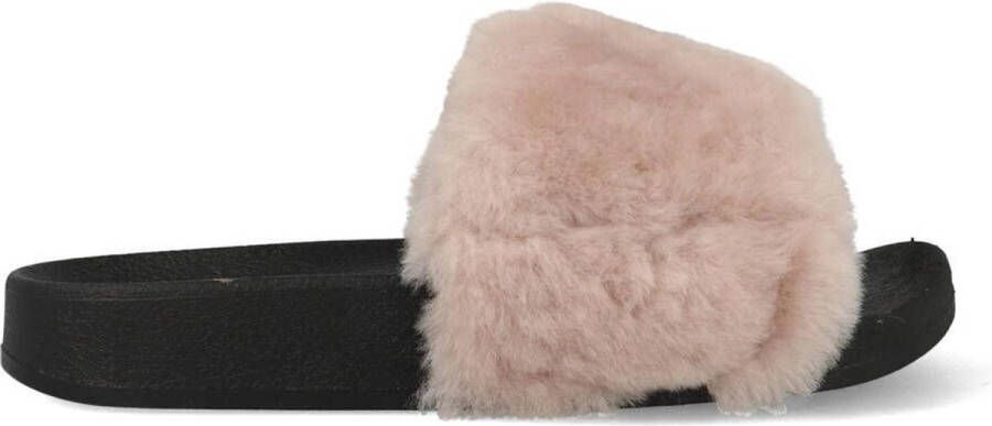 Warmbat Slippers Vrouwen lichtroze zwart