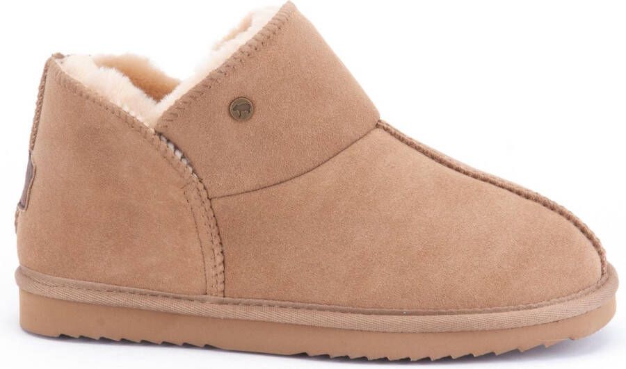 Warmbat Australia Willow suède pantoffels cognac kids Bruin Jongens Meisjes Suede 35 - Foto 3