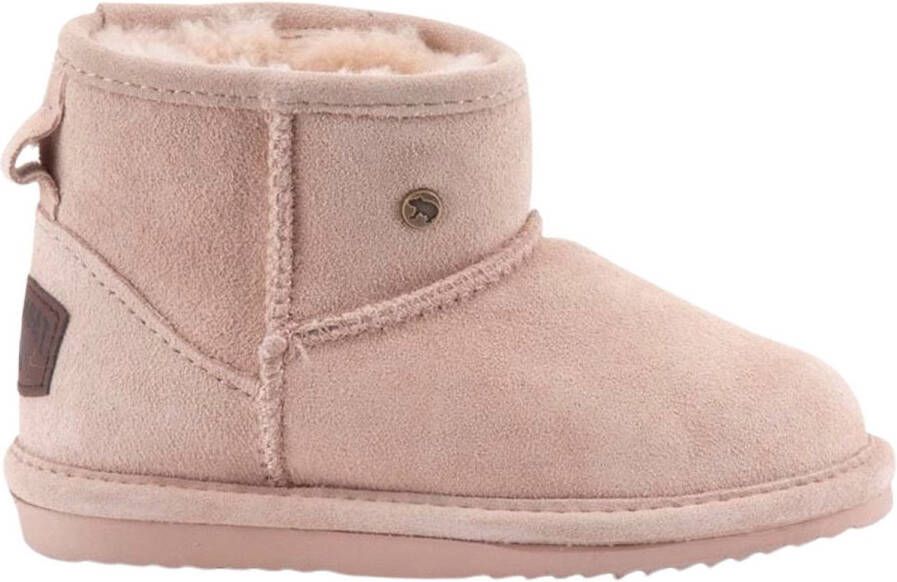 Warmbat Wallaby kids suede boot bontvoering (35 Kleur Roze )