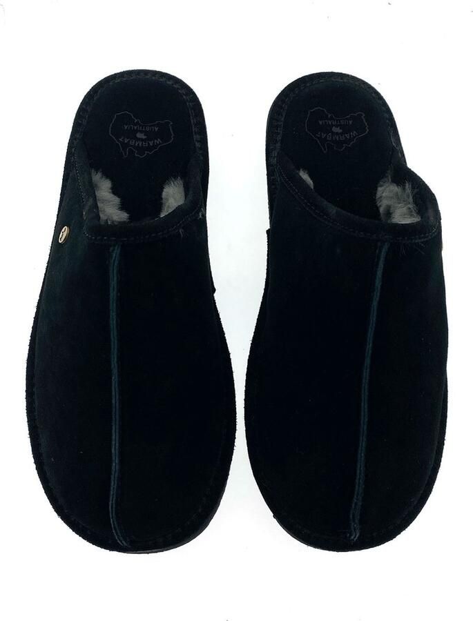 Warmbat Australia Barron suède pantoffels zwart - Foto 6