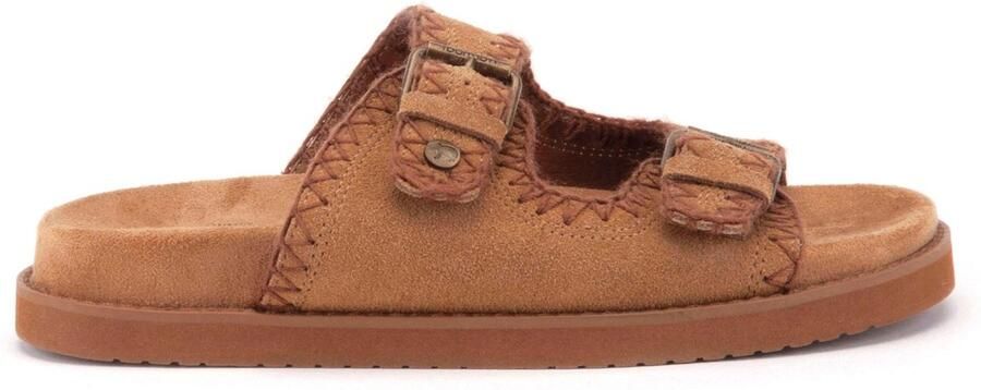 Warmbat Bendigo Suede Dames Sandalen Cognac