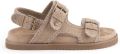 Warmbat Bolwara Suede Dames Sandalen Stone - Stone
