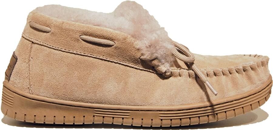 Warmbat Dames Pantoffel Bunya Women Suede Taupe