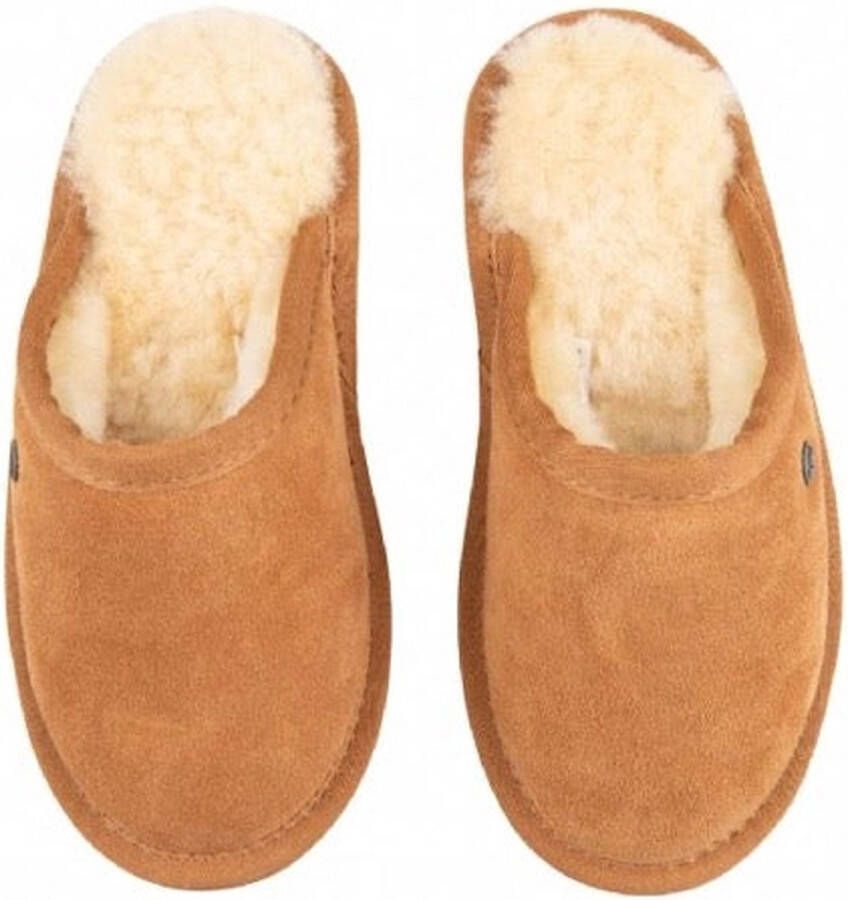 Warmbat Bruin Tinten Classic Kids Pantoffels Sloffen Camel - Foto 3