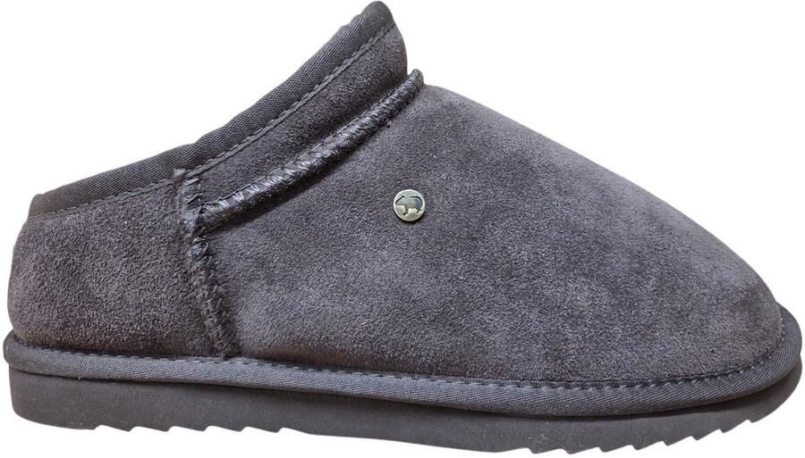 Warmbat Conner Men Suede Choco Pantoffels Half Open Sloffen Bruin Suede Heren Bruin - Foto 3