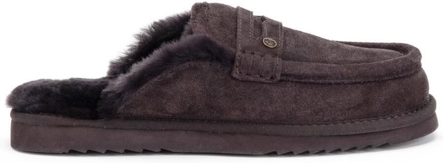Warmbat Cowell Suede Heren Sloffen Bruin