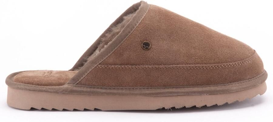 Warmbat Cowra Suede Heren Sloffen Bruin