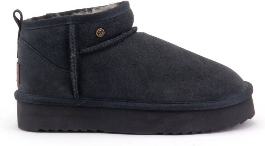 Warmbat Durack Suede Boot Plateau Dames Laarzen Charcoal