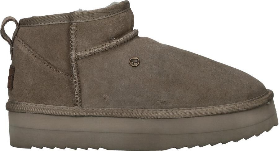 Warmbat Stijlvolle Durack Groene Suède Plateau Laars Green Dames - Foto 2