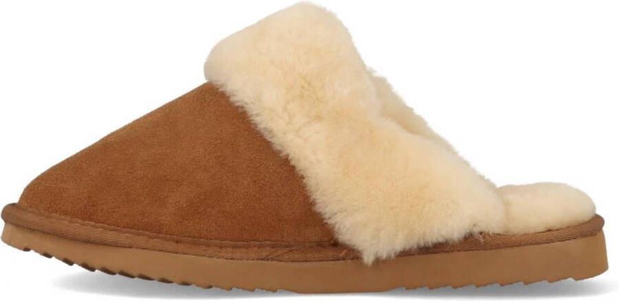 WARMBAT Pantoffels Dames Flurry Maat: 38 Materiaal: Suède Kleur: Cognac - Foto 13