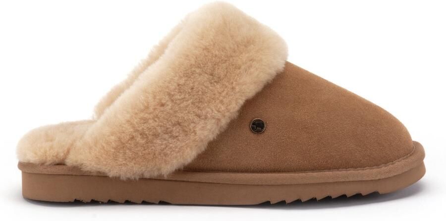 Warmbat Flurry Suede Dames Sloffen Beige