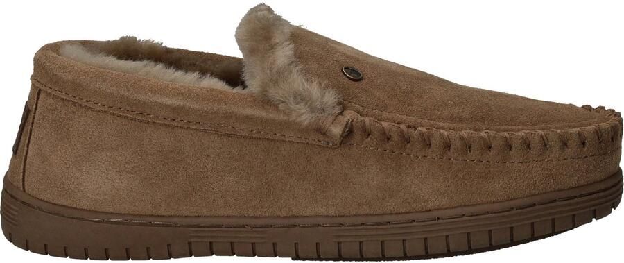 Warmbat Grizzly Men Suede Heren Sloffen Taupe Bruin - Foto 6