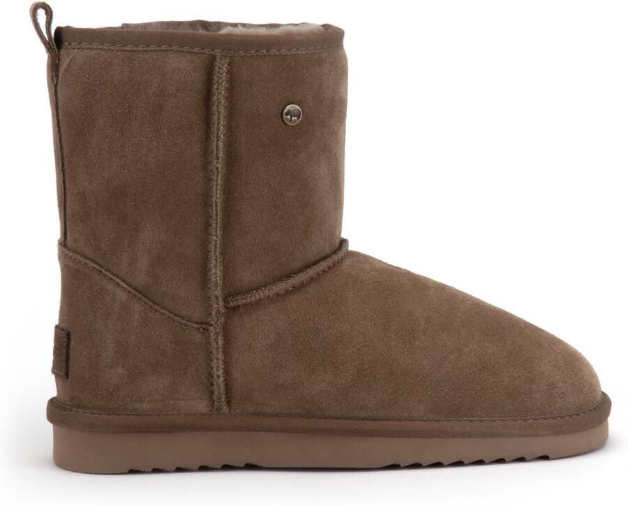 Warmbat Kangaroo Suede boot Dames Laarzen Bruin