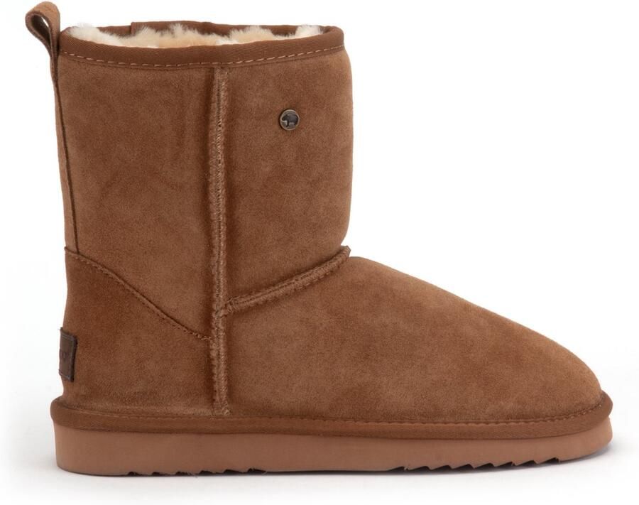 Warmbat Kangaroo Suede boot Dames Laarzen Cognac