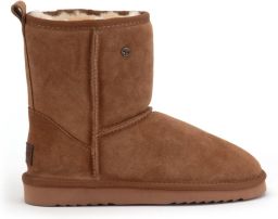 Warmbat Kangaroo Suede boot Dames Laarzen Cognac