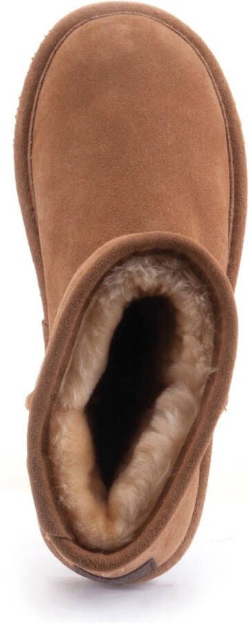 WARMBAT Vachtlaarzen Dames Kangaroo Maat: 37 Materiaal: Suède Kleur: Cognac - Foto 7