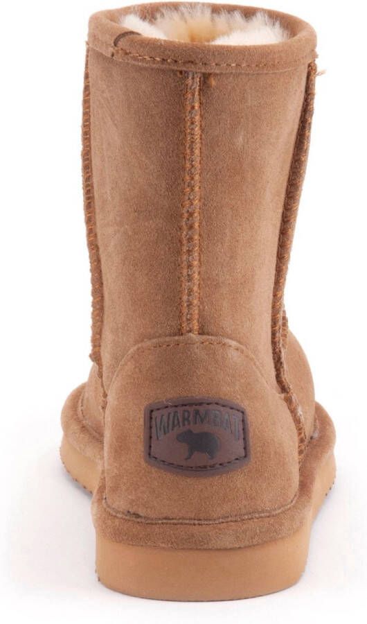 WARMBAT Vachtlaarzen Dames Kangaroo Maat: 37 Materiaal: Suède Kleur: Cognac - Foto 4