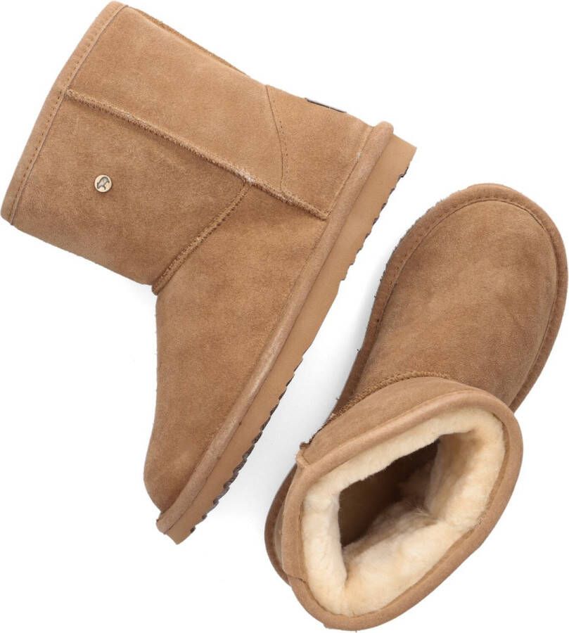 WARMBAT Vachtlaarzen Dames Kangaroo Maat: 37 Materiaal: Suède Kleur: Cognac