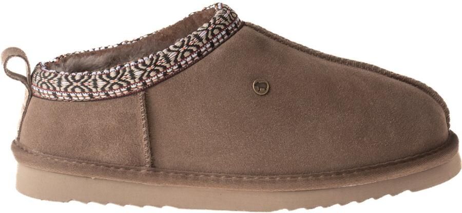 Warmbat Kynuna Suede Tape Dames Sloffen Mud