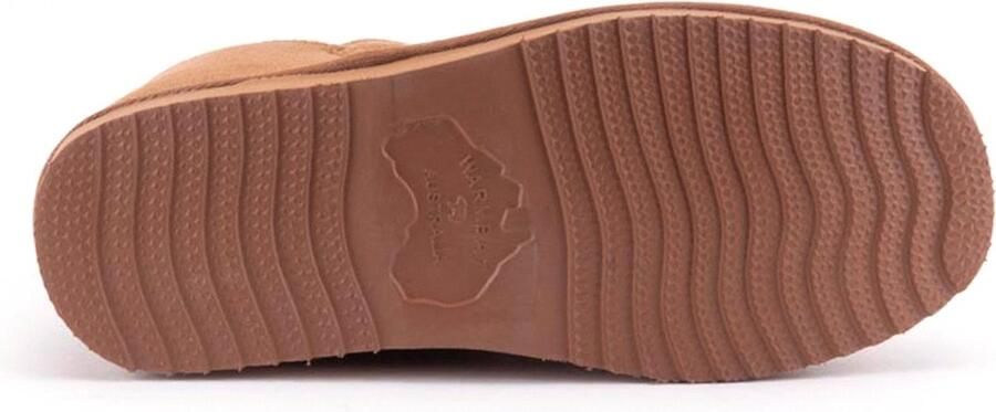 Warmbat Australia Willow suède pantoffels cognac kids Bruin Jongens Meisjes Suede 35 - Foto 8