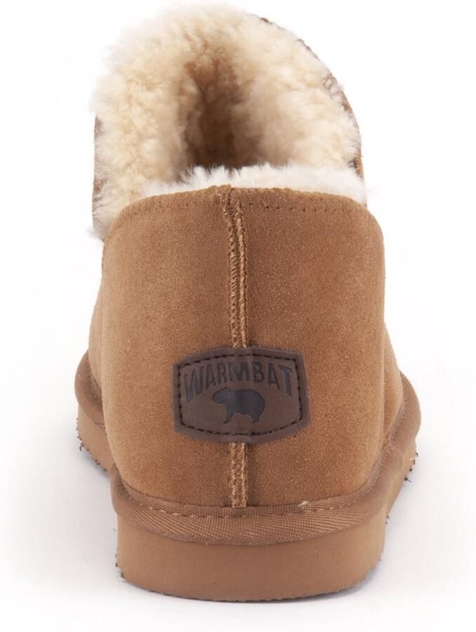 Warmbat Australia Willow suède pantoffels cognac kids Bruin Jongens Meisjes Suede 35 - Foto 8