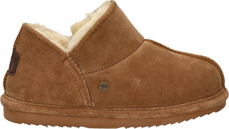 Warmbat Australia Willow suède pantoffels cognac kids Bruin Jongens Meisjes Suede 35 - Foto 5